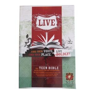 NLT Live Teen Bible New Living Translation Silver Gilded Edges Tyndale